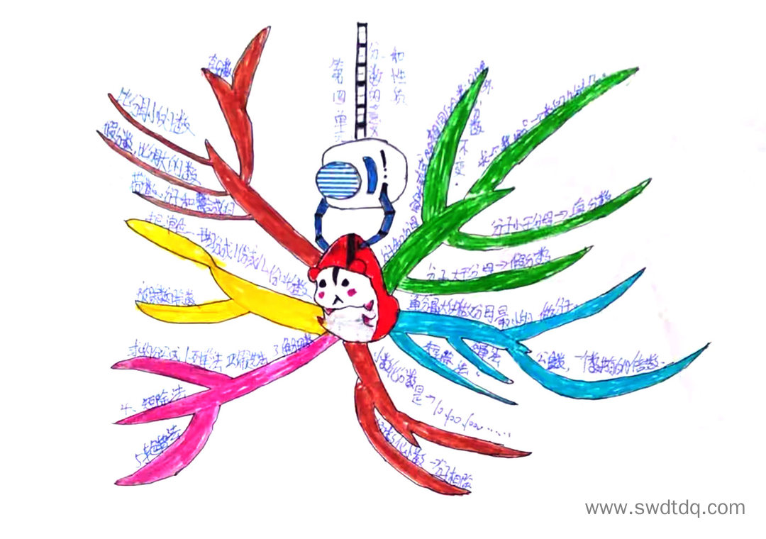 五年级《分数的意义和性质》思维导图精选-第3张