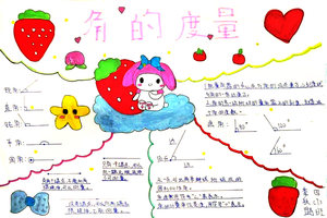四上数学第三单元《角的度量》知识点总结思维导图