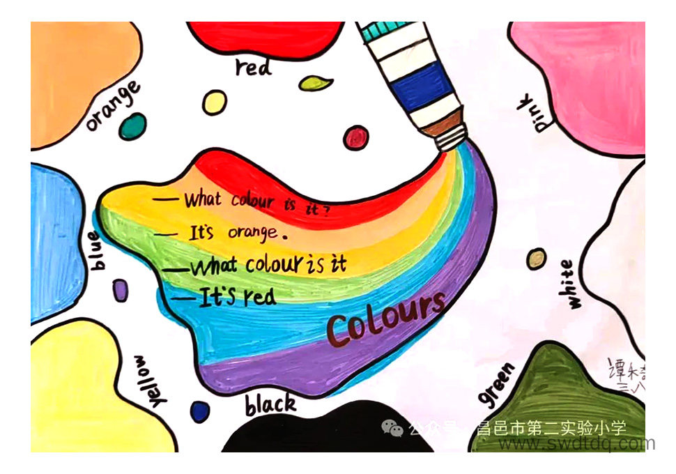 三年级英语思维导图 colours-第7张