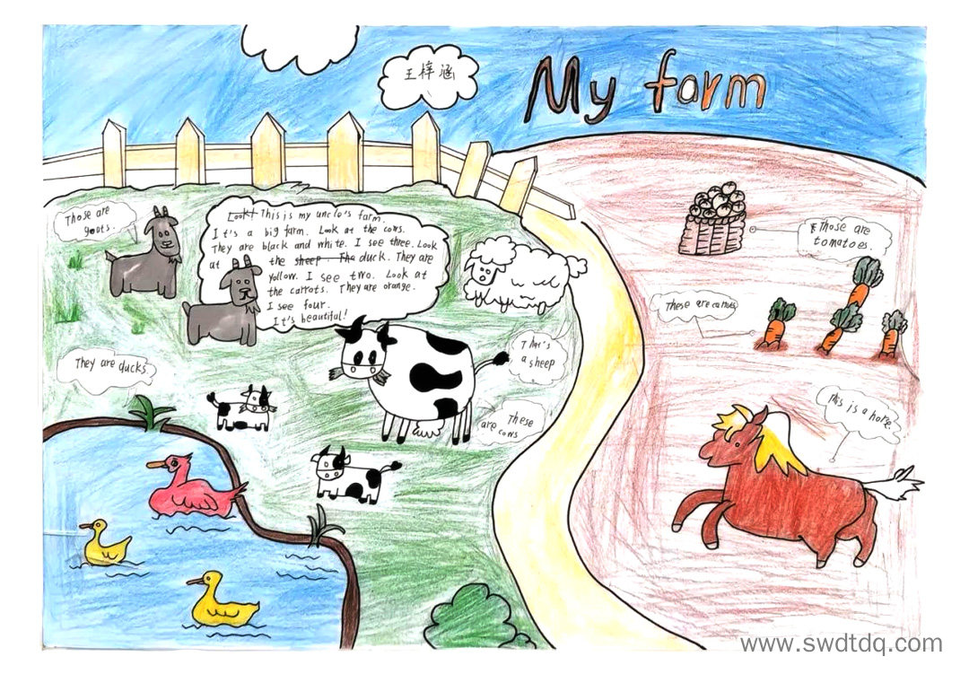 四年级下册英语My farm思维导图-第1张