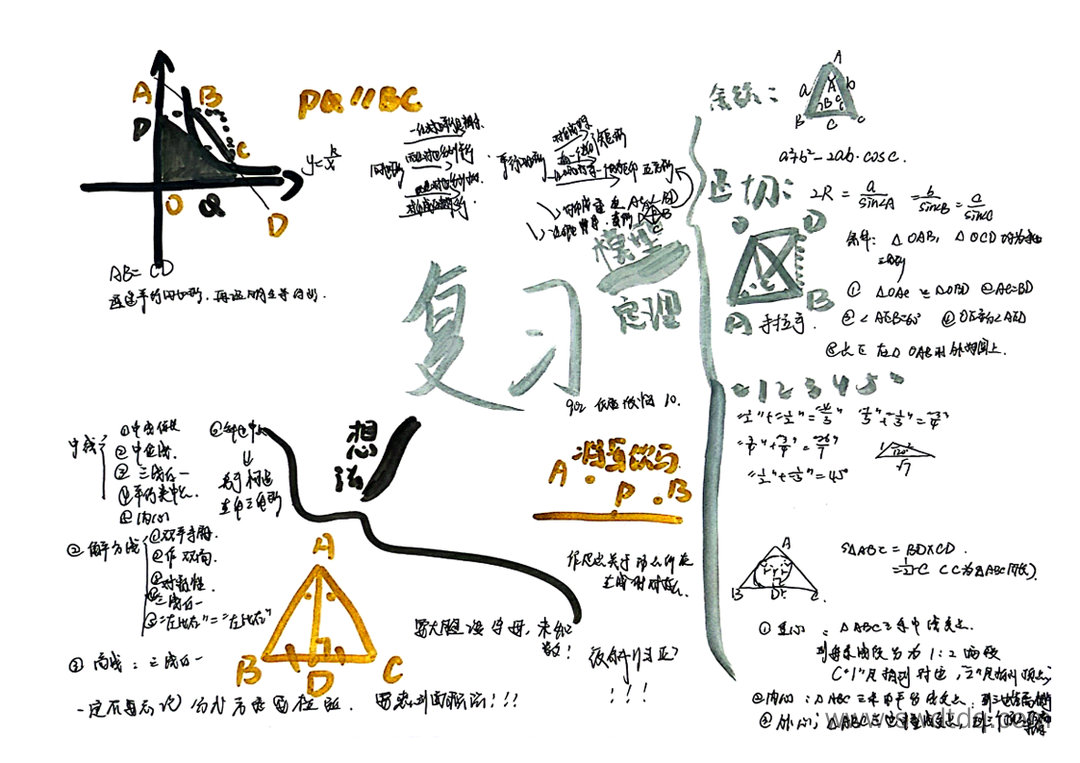 九年级数学中考复习思维导图-第2张