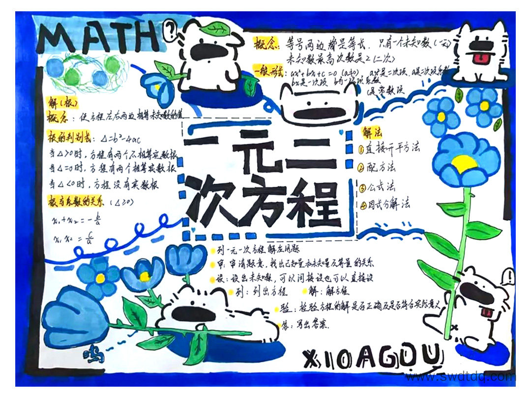 九年级数学思维导图:一元二次方程-第2张