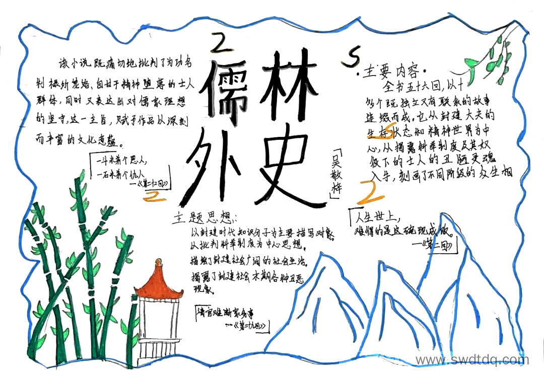 《儒林外史》人物形象分析内容概括思维导图-第7张