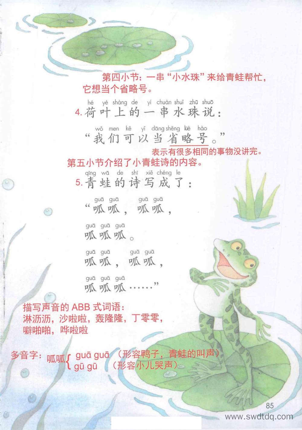 《青蛙写诗》课堂笔记