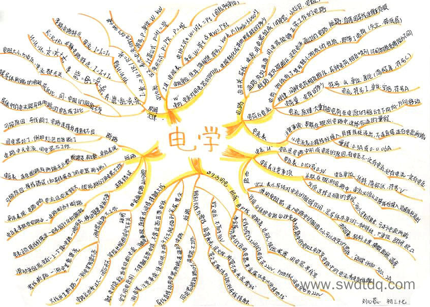 初三物理《电学》思维导图精选（图2）